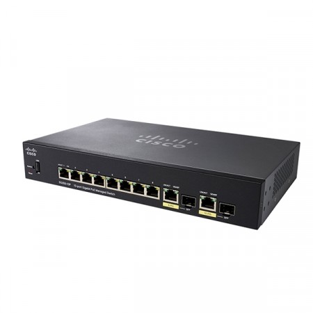 Cisco SG350-10P 10-port Gigabit POE Managed Switch