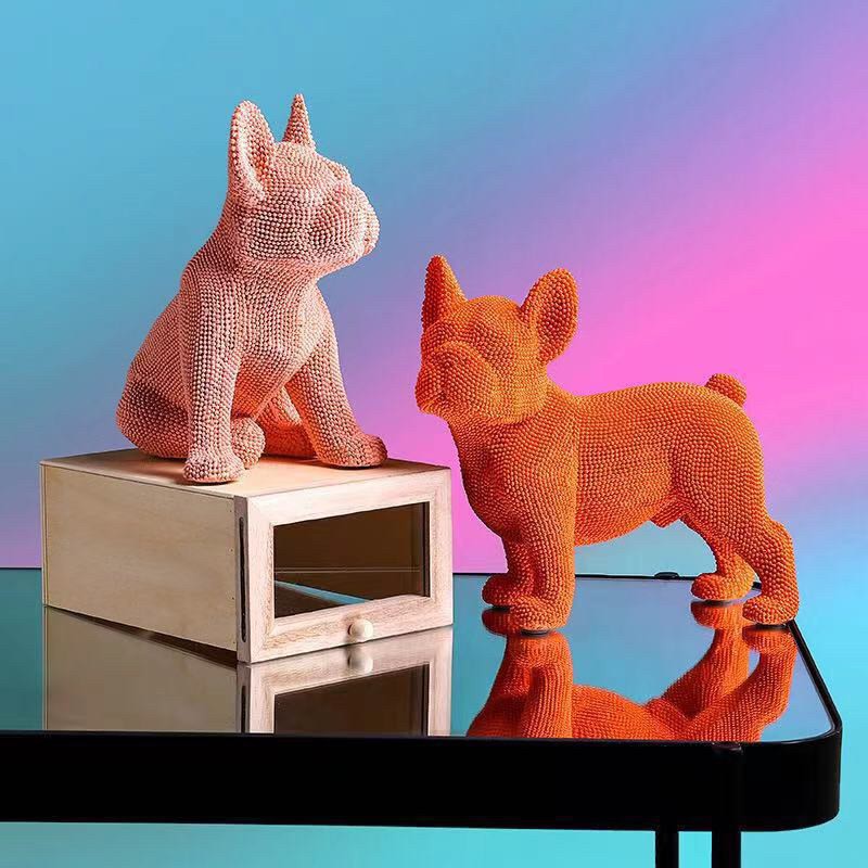 C1009B053 FAMITOSS ของตั้งโชว์ ของตกแต่งโต๊ะทำงาน ของตั้งโชว์ตกแต่งโต๊ะทำงาน โมเดลตั้งโชว์ รูปสุนัข หลากหลายสไตล์