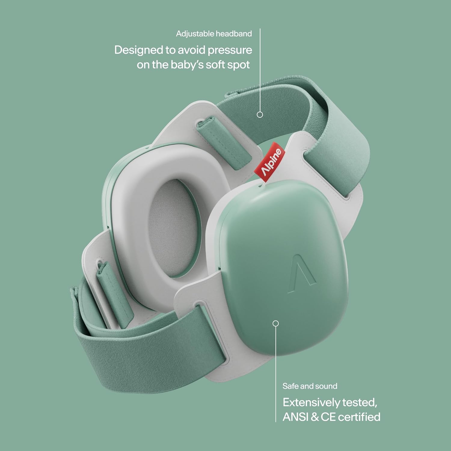 Alpine Muffy Baby Ear Protection รุ่นใหม่ล่าสุด ที่ครอบหูลดเสียงรบกวนสำหรับเด็ก 3 เดือน - 4 ปี