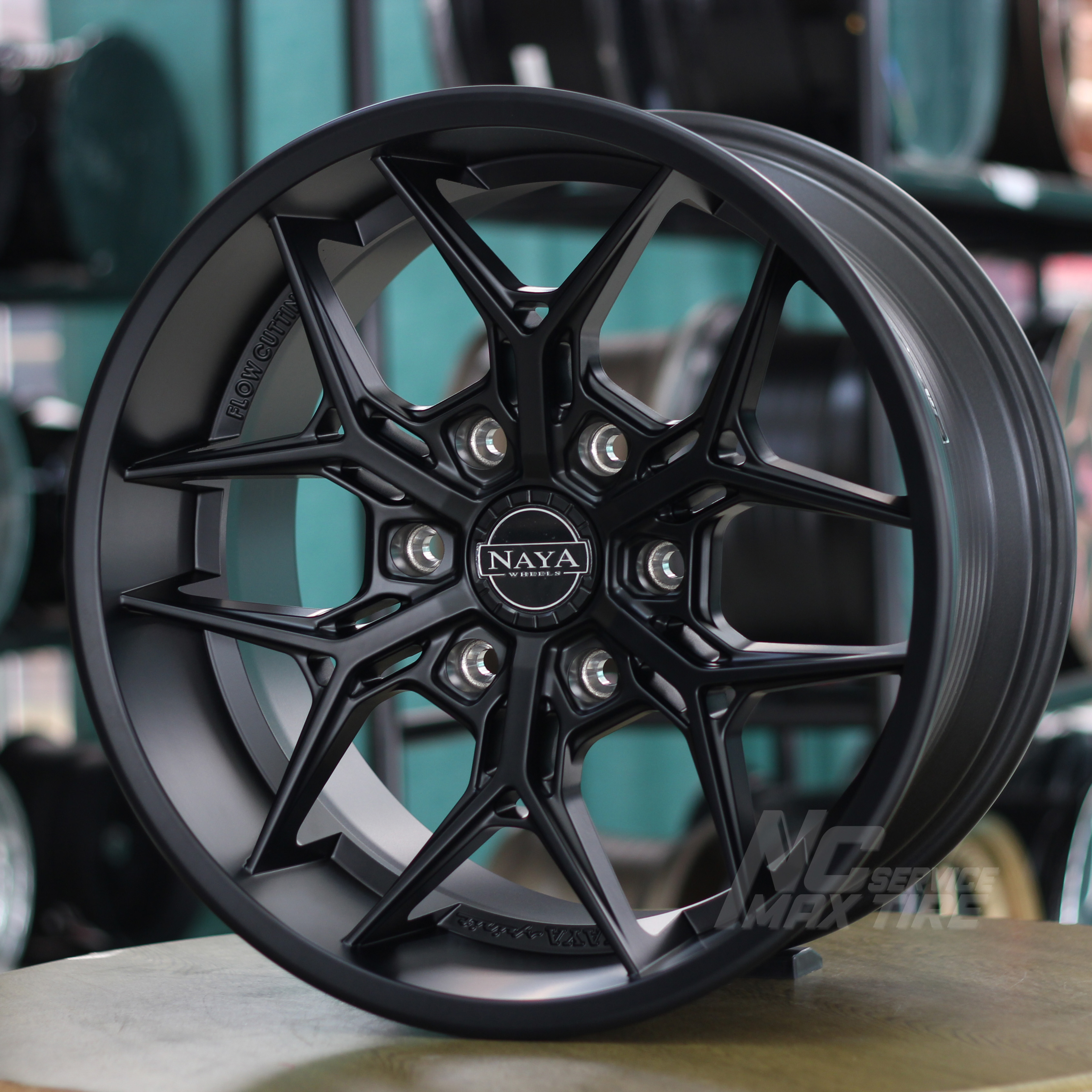 ล้อแม็กขอบ18 / Naya Alpha-T6 / ดำด้าน / 18x9.5 6H139.7 ET28.5