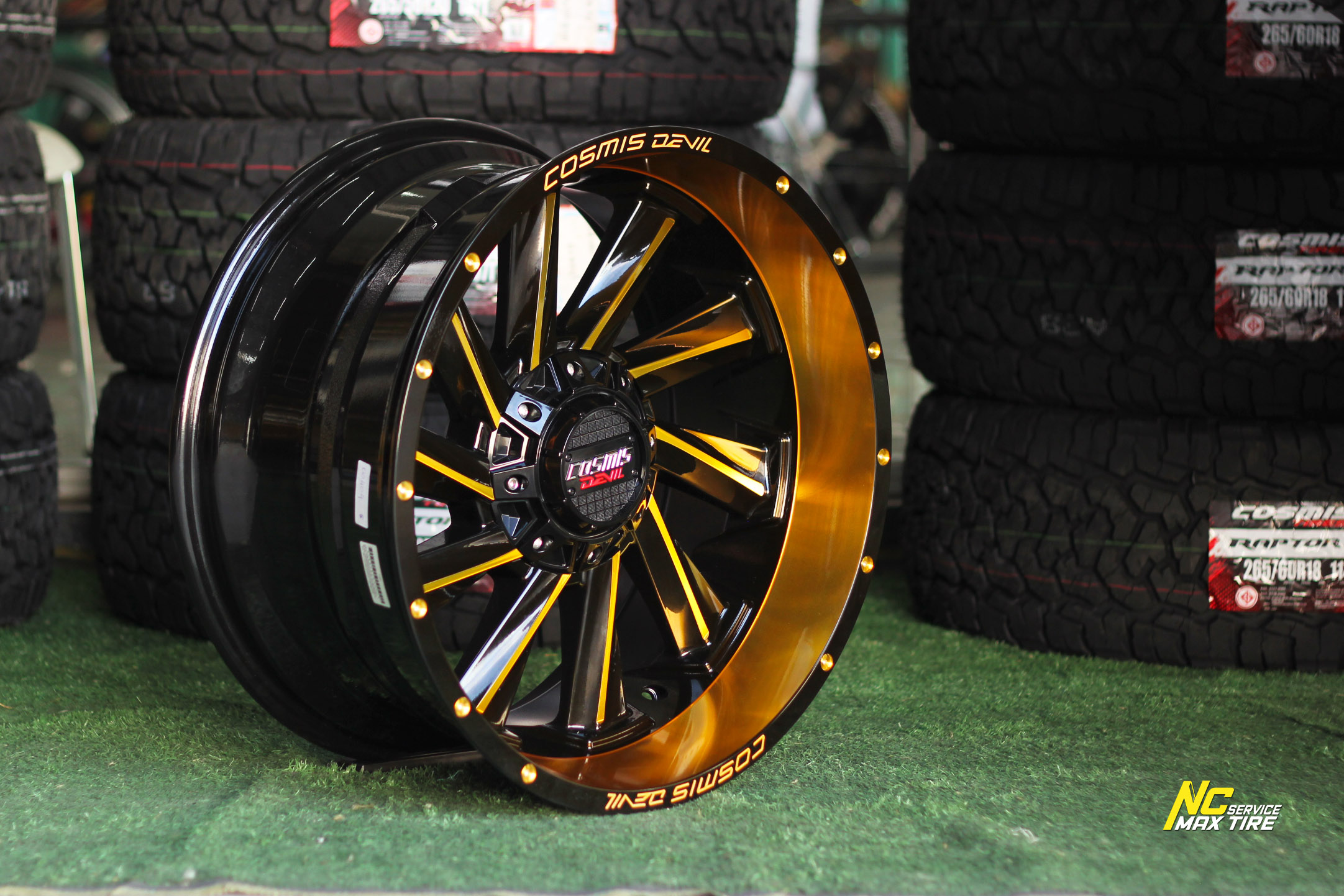 ล้อแม็กขอบ20 / ล้อแม็กออฟโรด / OffRoad / Cosmis / DEVIL / TWIN / 20x10.0 6H139.7 ET-20 / Mirror Gold / Custom Color / ล้อแม็กสวยๆ