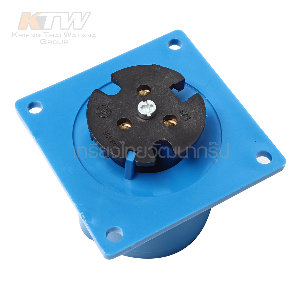 MARATHON ปลั๊กและเต้ารับอุตสาหกรรม เอ็นจิเนียริ่งพลาสติกที่ไม่ลามไฟ แบบ ฝังตรง