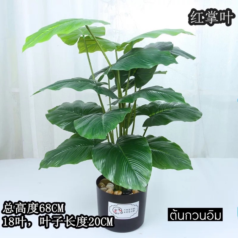 TS061J010 TROPACL ต้นไม้ปลอม ต้นไม้ประดับ ต้นไม้แต่งห้อง แถมกระถางดำ ARTIFICIAL PLANT ต้นซานาดู ต้นกวนอิม ต้นมอนสเตอร่า