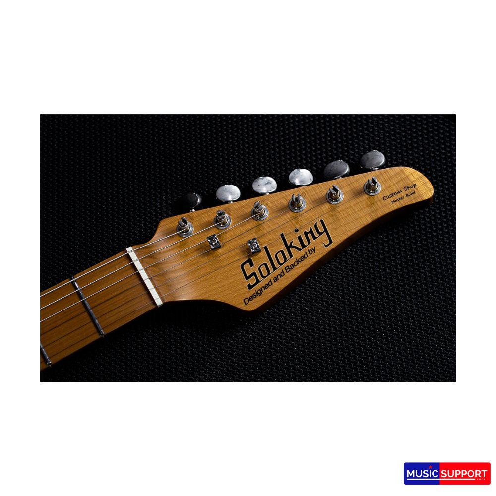 Soloking MT-3 Custom Roasted Maple FB Binding 22-SS Quilted