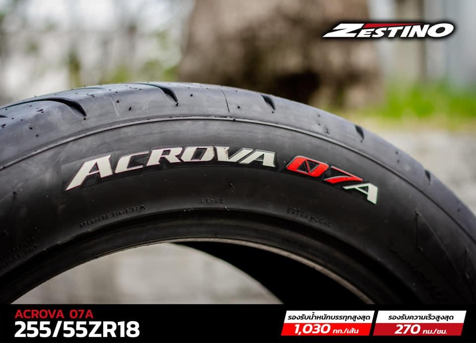 ยาง zestino advance 07A (ราคาต่อเส้น)ยางสปอร์ต สายพันธุ์ญี่ปุ่น 205/45R17, 225/40R18, 235/40R18, 235/45R18, 245/40R18, 255/55R18, 265/40r18, 285/35R18