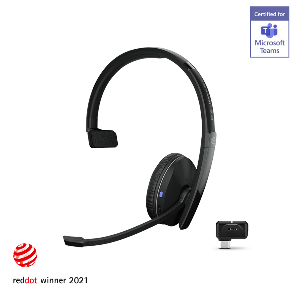 EPOS | SENNHEISER ADAPT 231 MONO BLUETOOTH HEADSET WITH USB-C Dongle