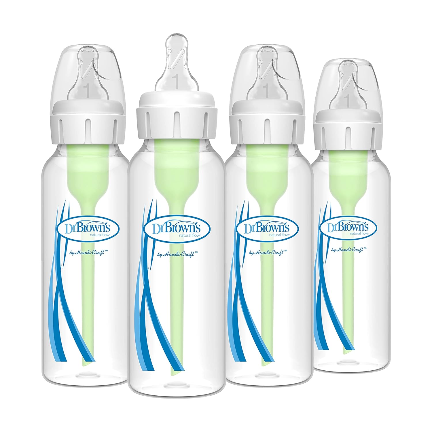 สินค้าพรีออเดอร์ ขวดนมเด็กป้องกันอาการโคลิค Dr. Brown's Natural Flow Anti-Colic Options+ Narrow Baby Bottles แพค 4 ขวด