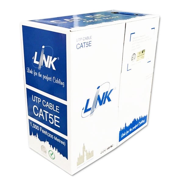 US-9015LSZH CAT5E Indoor UTP Enhanced Cable, Bandwidth 350MHz, LSZH White Color 305 M./Pull Box