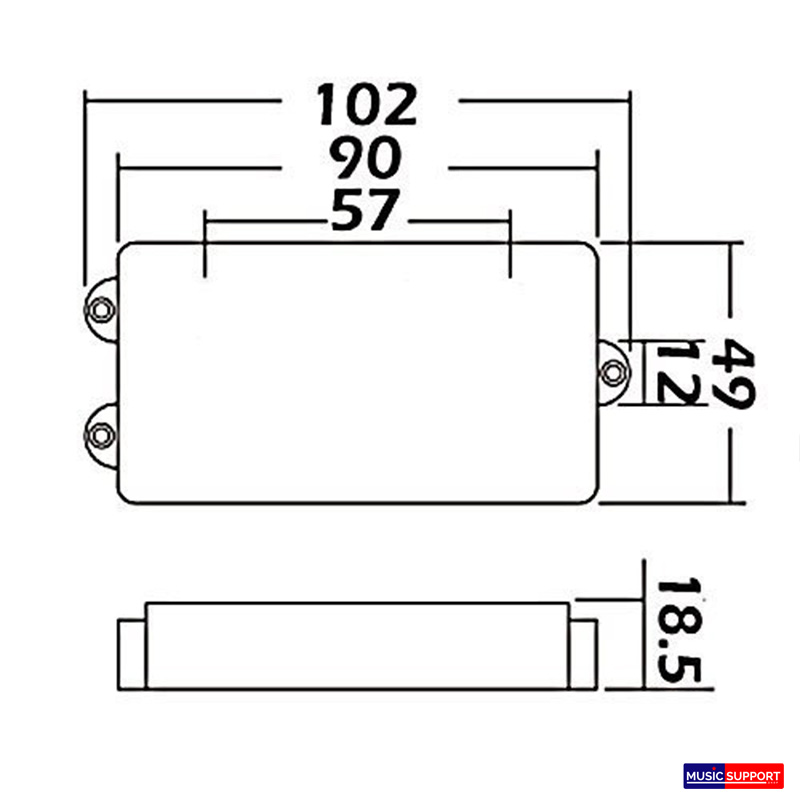 Wilkinson Bass Humbucker Pickup (MWM4C)