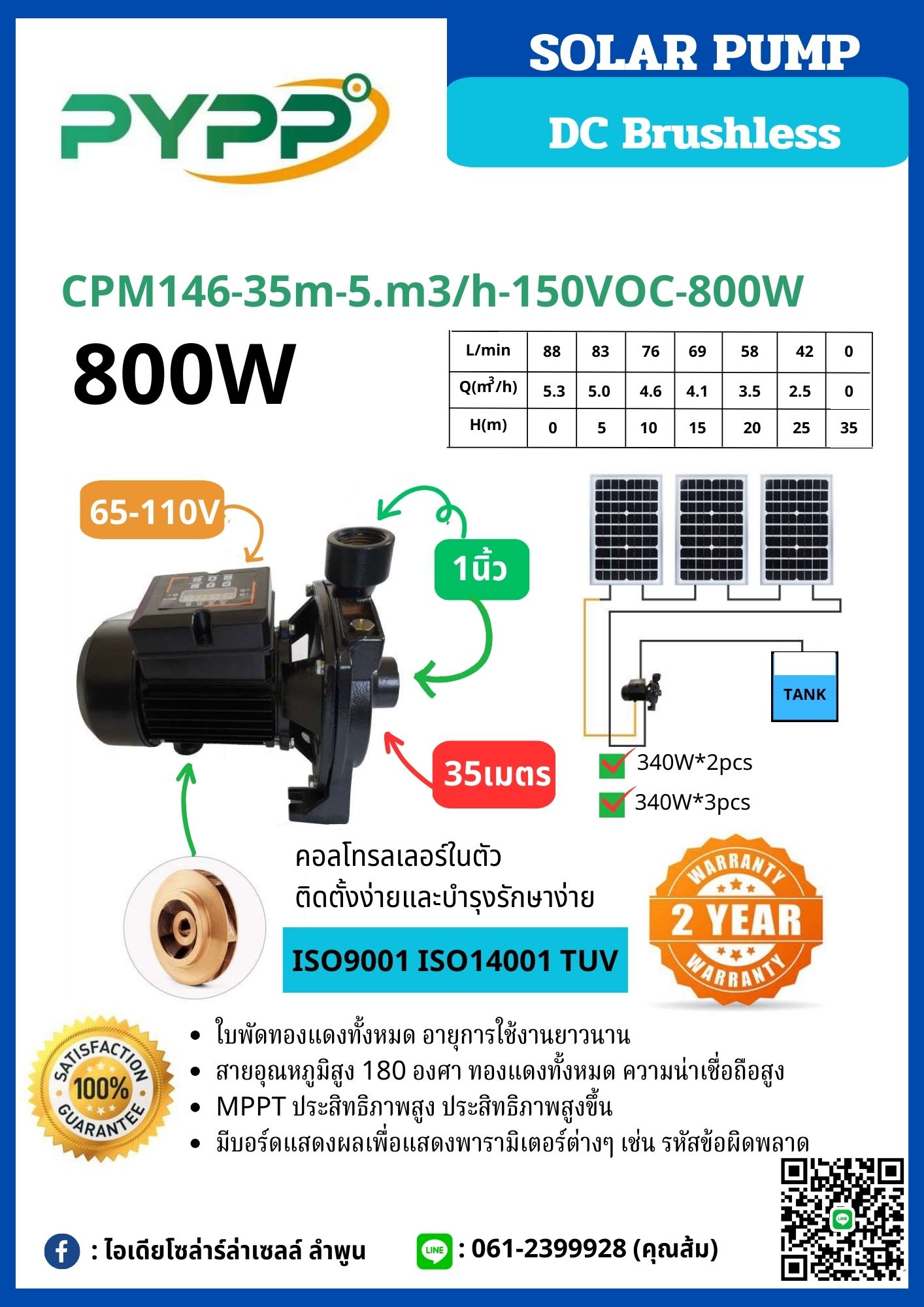 ปั๊มน้ำหอยโข่ง CPM146 800W ชิ้น 2024-06-12 15:39:58 2024-06-12 16:17:57