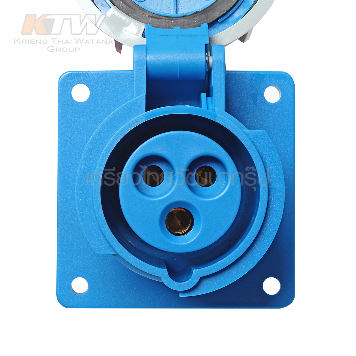 MARATHON ปลั๊กและเต้ารับอุตสาหกรรม เอ็นจิเนียริ่งพลาสติกที่ไม่ลามไฟ แบบ ฝังตรง