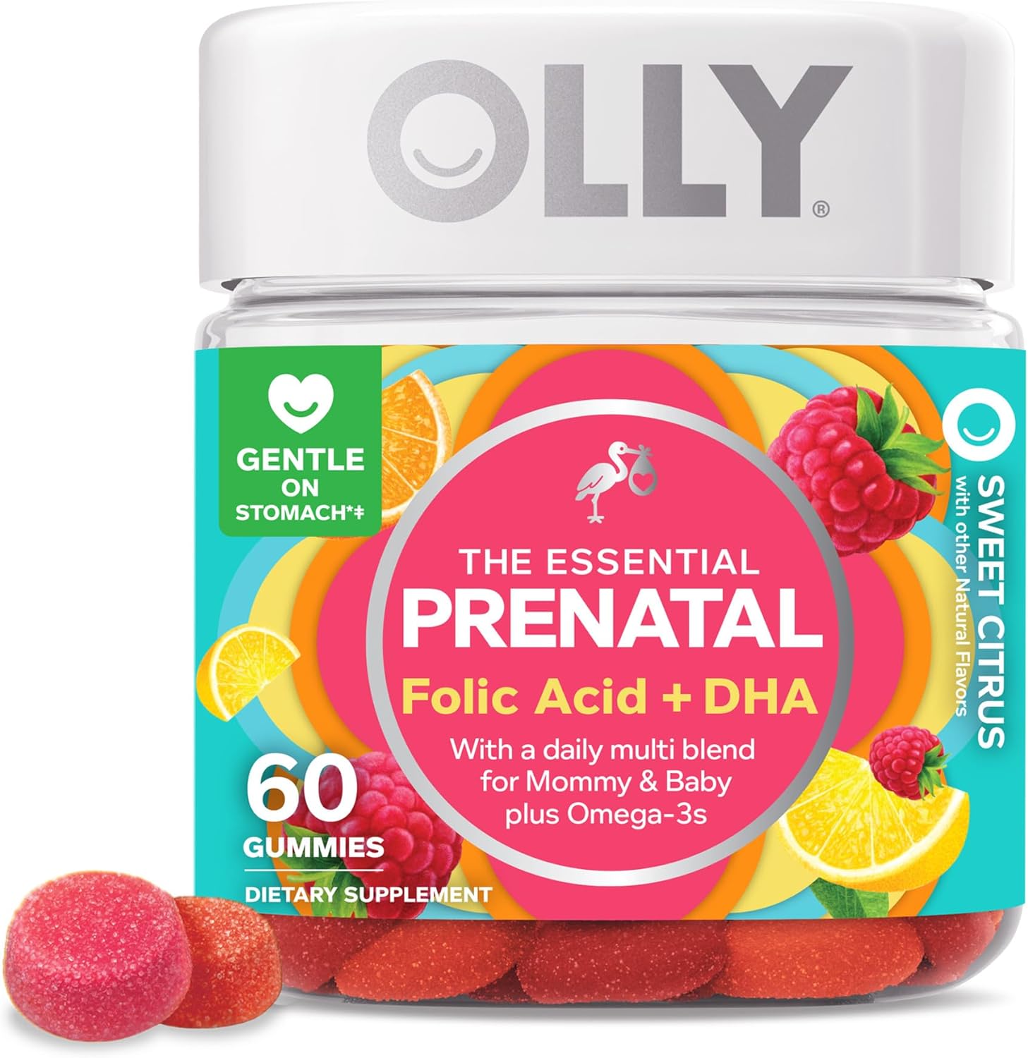 Olly The Essential Prenatal Gummy Multivitamin วิตามินบำรุงครรภ์แบบเคี้ยว