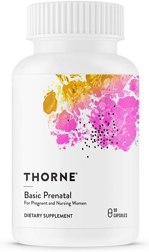 THORNE Basic Prenatal - Well-Researched Folate Multi for Pregnant and Nursing Women วิตามินสำหรับคุณแม่มีครรภ์และให้นมบุตร