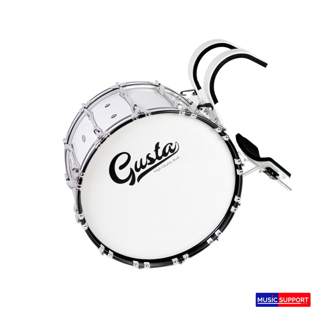 กลองใหญ่มาร์ชชิ่ง Gusta 22-26 นิ้ว 12 หลัก พร้อมชุดสะพาย