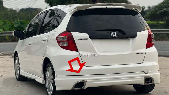 สเกิร์ตหลัง Honda Jazz MUGEN 2008-2010 สำหรับกันชนรุ่น SV (ของใหม่)