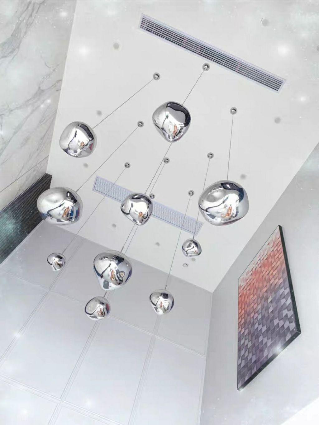 CT203A185 SOTMIA Nordic CHANDELIER โคมระย้า โคมระย้าสไตล์นอร์ดิก chandelier duplex building