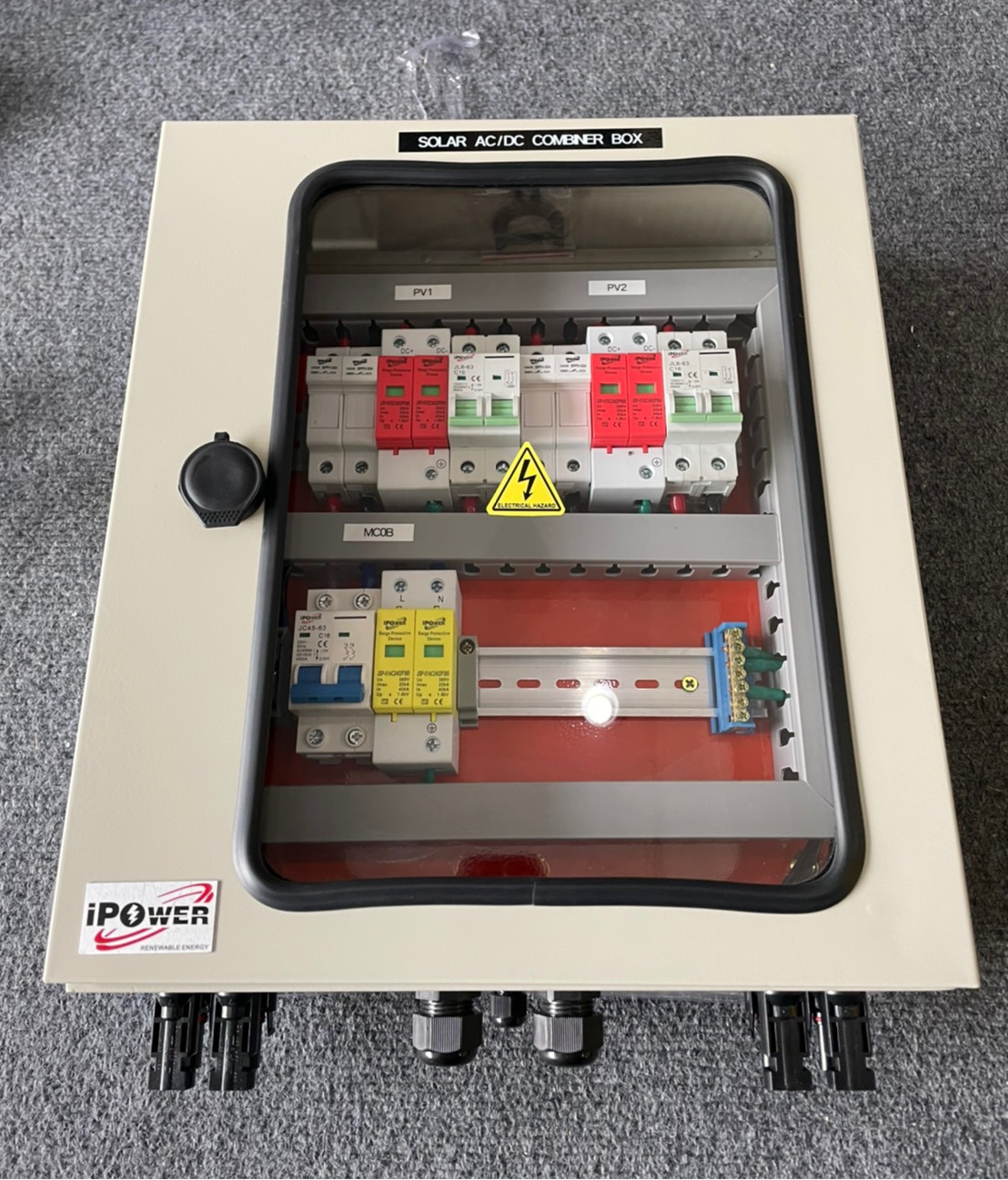 Combiner Box Grid Tie Inverter AC&DC ตู้ไฟควบคุม ระบบออนกริด 2 สตริง **ไม่มีจอ** AC และ DC ชิ้น 2021-07-27 15:50:05 2022-11-12 10:45:48