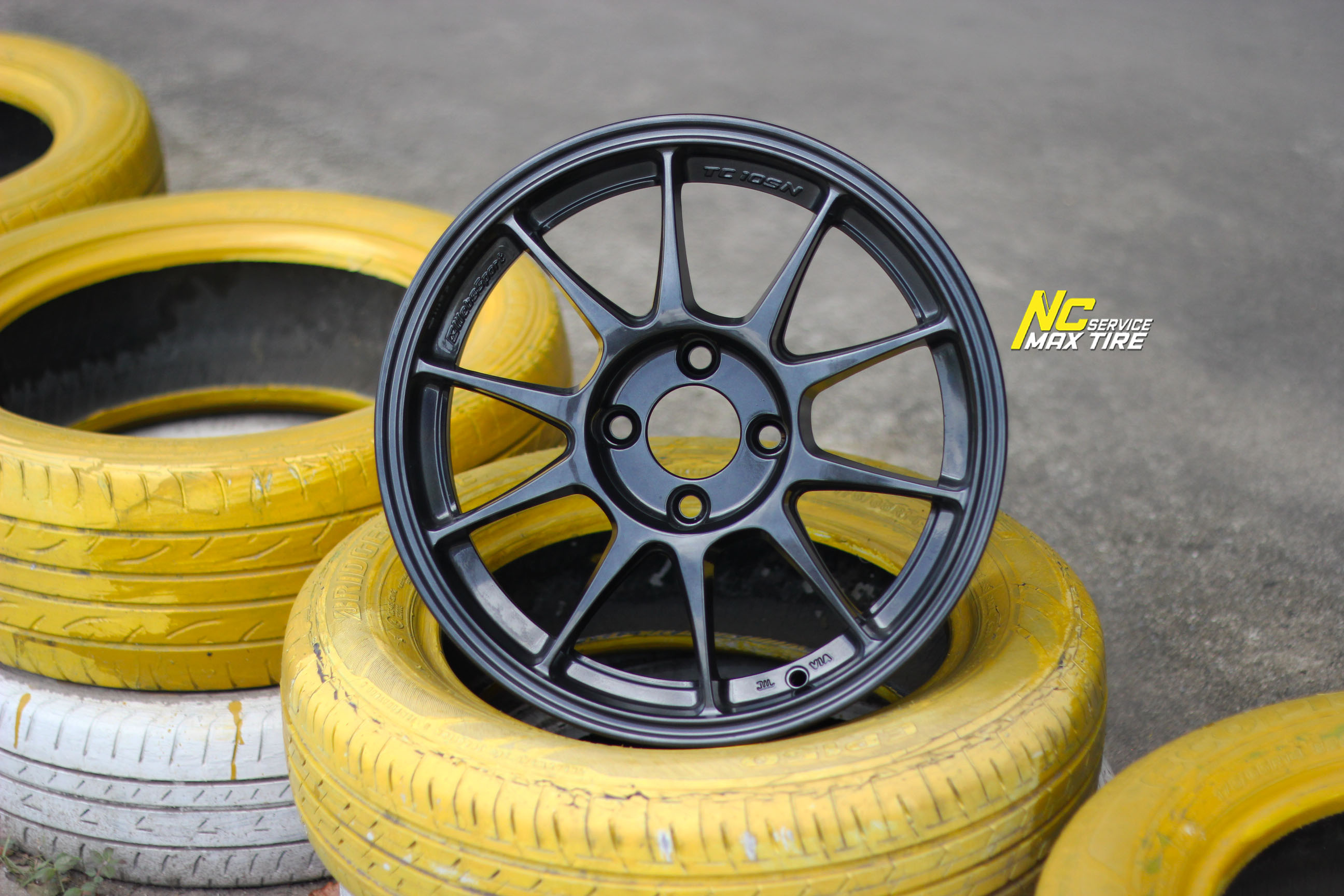 ล้อแม็กขอบ15 / WedsSport / TC105N / 15x7.0 4H100 ET35 / ล้อแม็กสีเทากัล