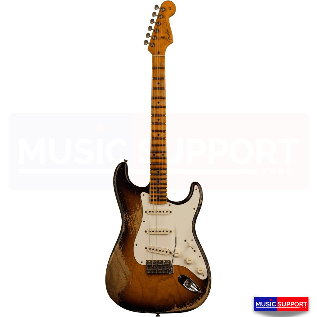 กีตาร์ไฟฟ้า FENDER CUSTOM SHOP RED HOT STRATOCASTER - SUPER HEAVY RELIC - FADED CHOCOLATE 3-COLOR SUNBURST