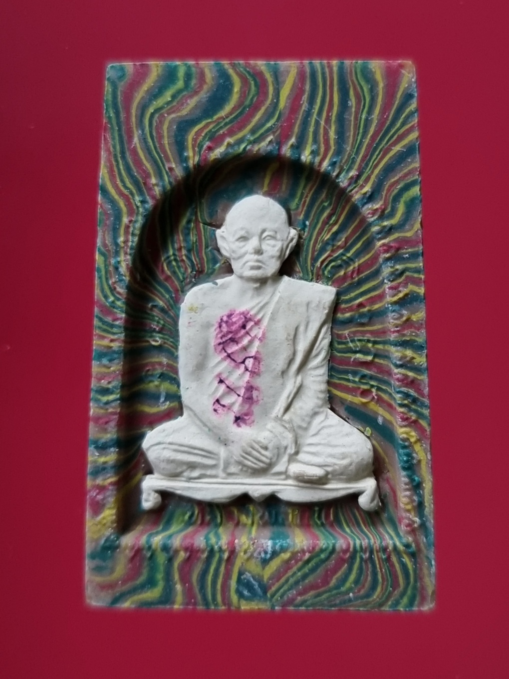 พระสมเด็จสายรุ้ง หลวงพ่อแพ พิมพ์ใหญ่ ตะกรุด 3 กษัตริย์