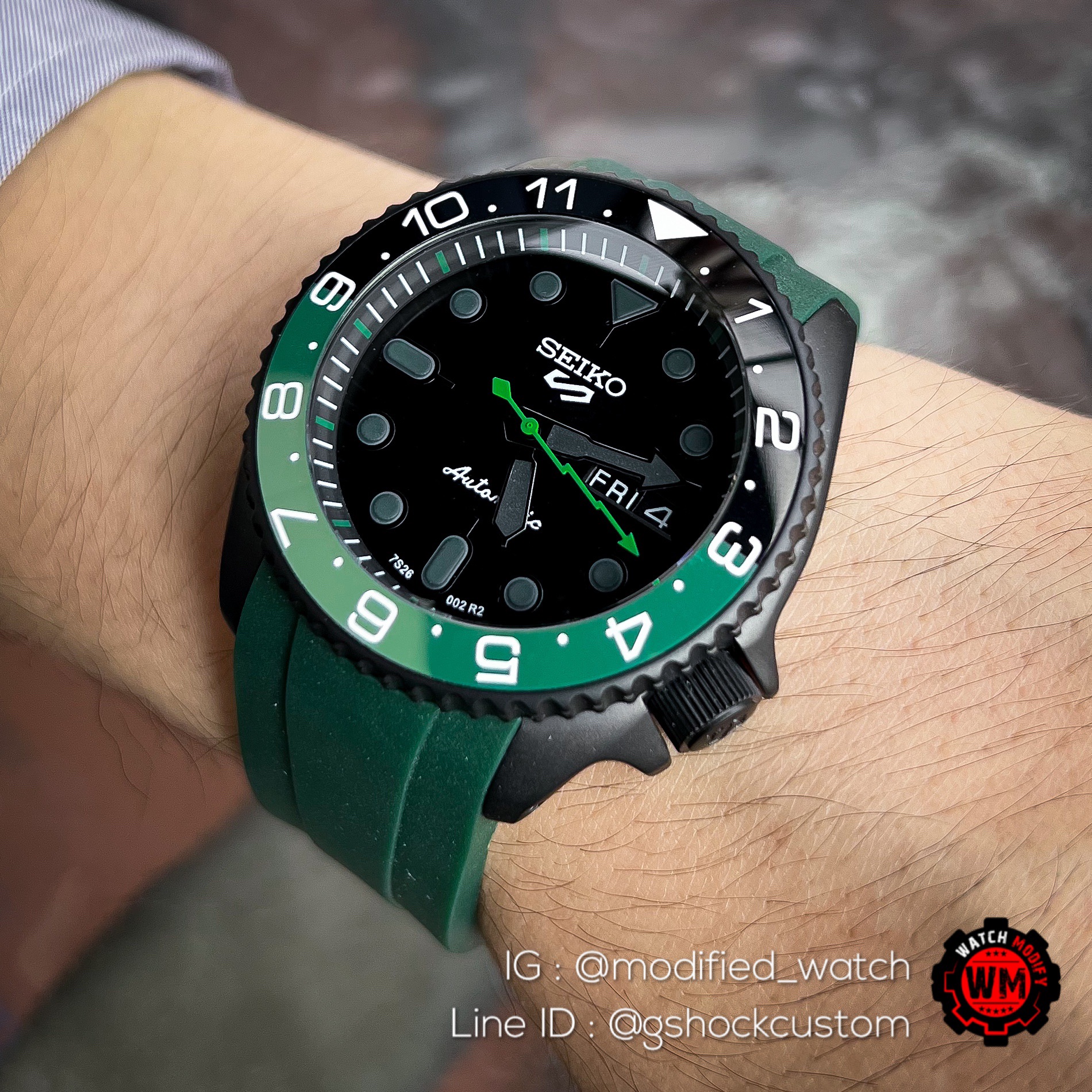 Seikomod HULK 5Sports PVD Black