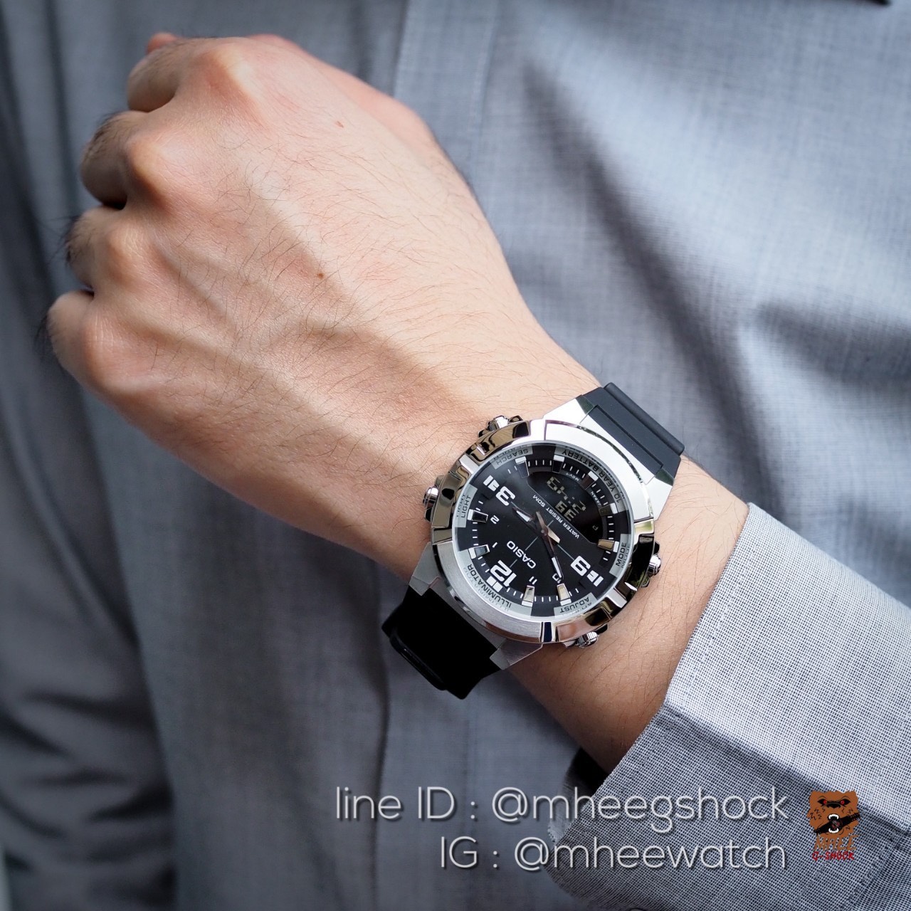 Casio G-Steel รุ่นใหม่ล่าสุด สายเรซิ่นวัสดุเทพมาก แบต10ปี