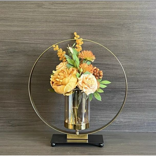 CT031E024 DECHOME Light Luxury Flower แจกันดอกไม้หรู แจกันดอกไม้โมเดิร์น แจกันดอกไม้แต่งบ้าน แจกันบนโต๊ะอาหาร แจกันดอกไม้ แจกันด