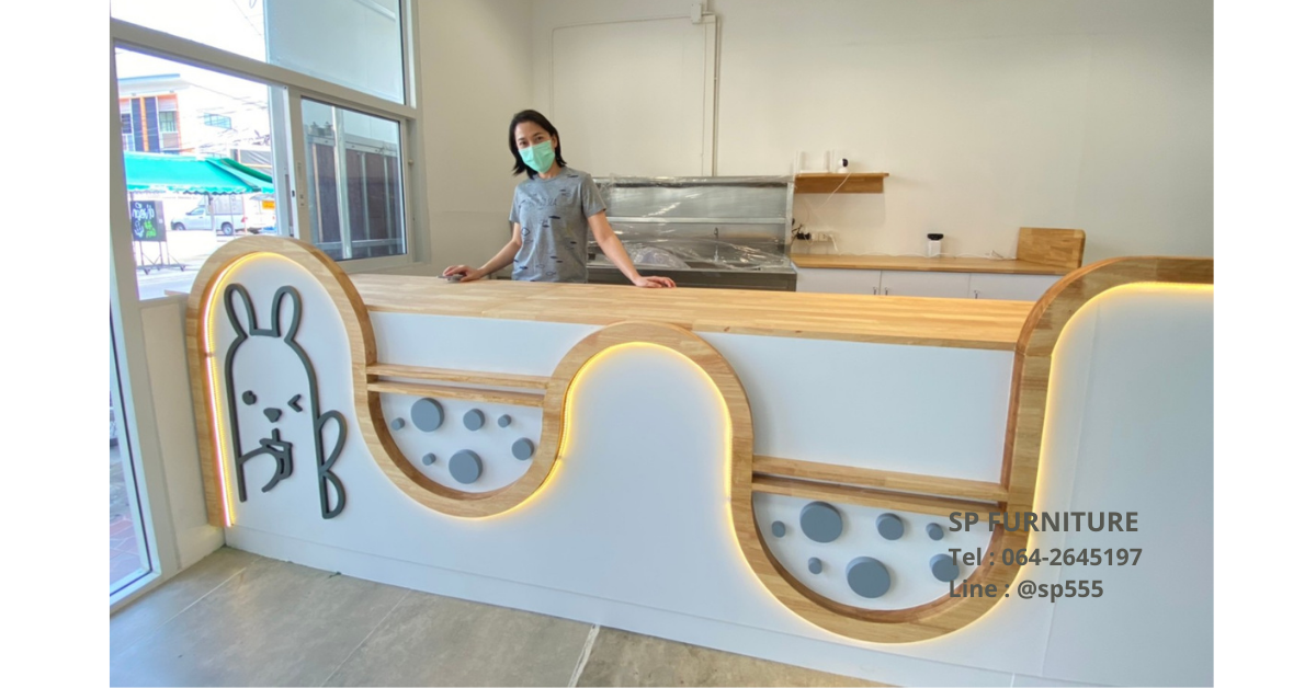 เคาน์เตอร์บาร์ร้านชา Kita Tea Stand