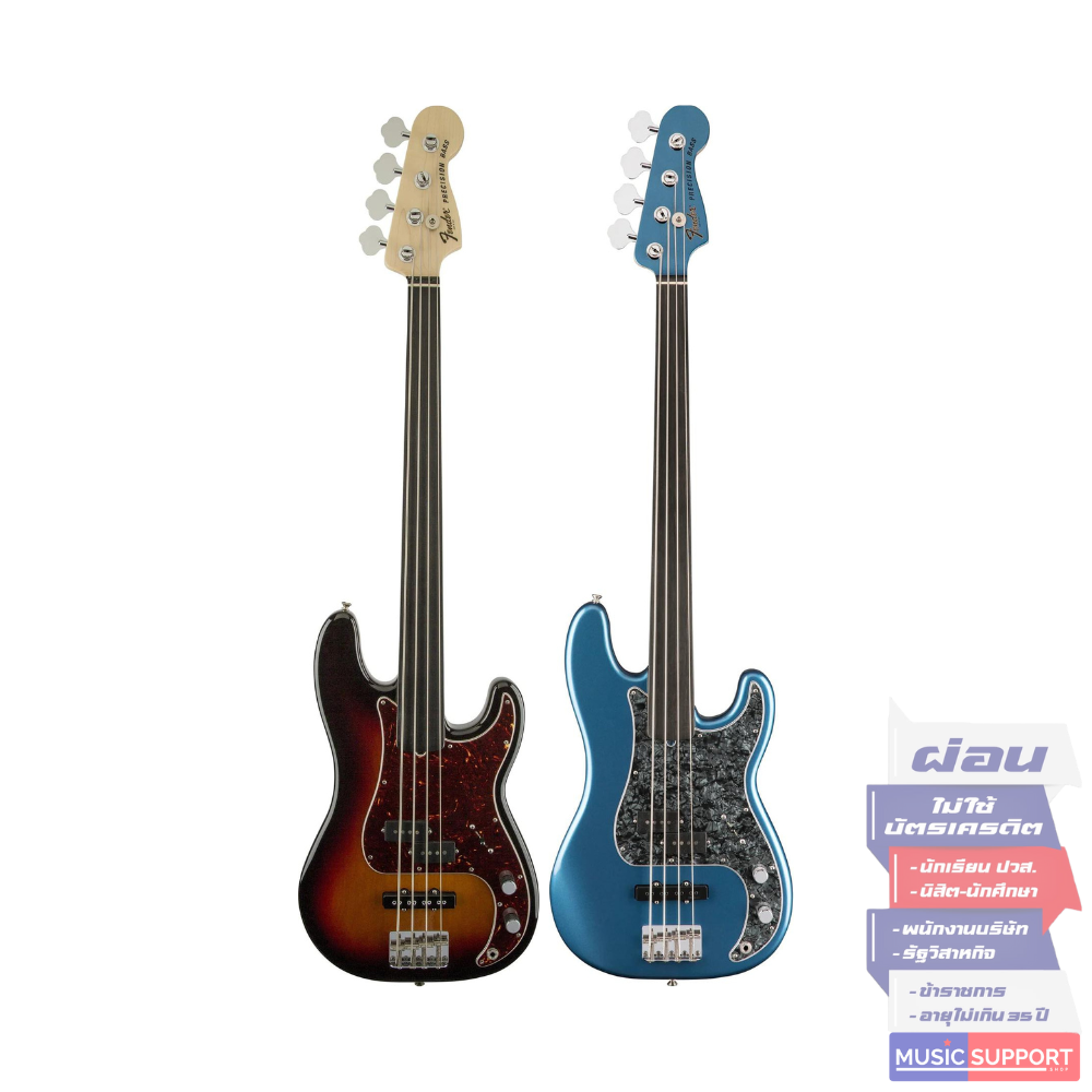 เบสไฟฟ้า Fender Tony Franklin Fretless Precision Bass