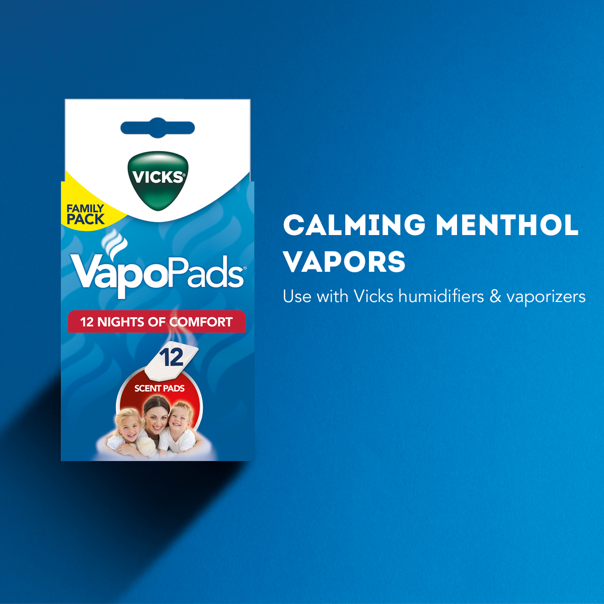 Vicks VapoPad แผ่นรีฟิล สำหรับใส่เครื่อง Vicks กลิ่น Menthol