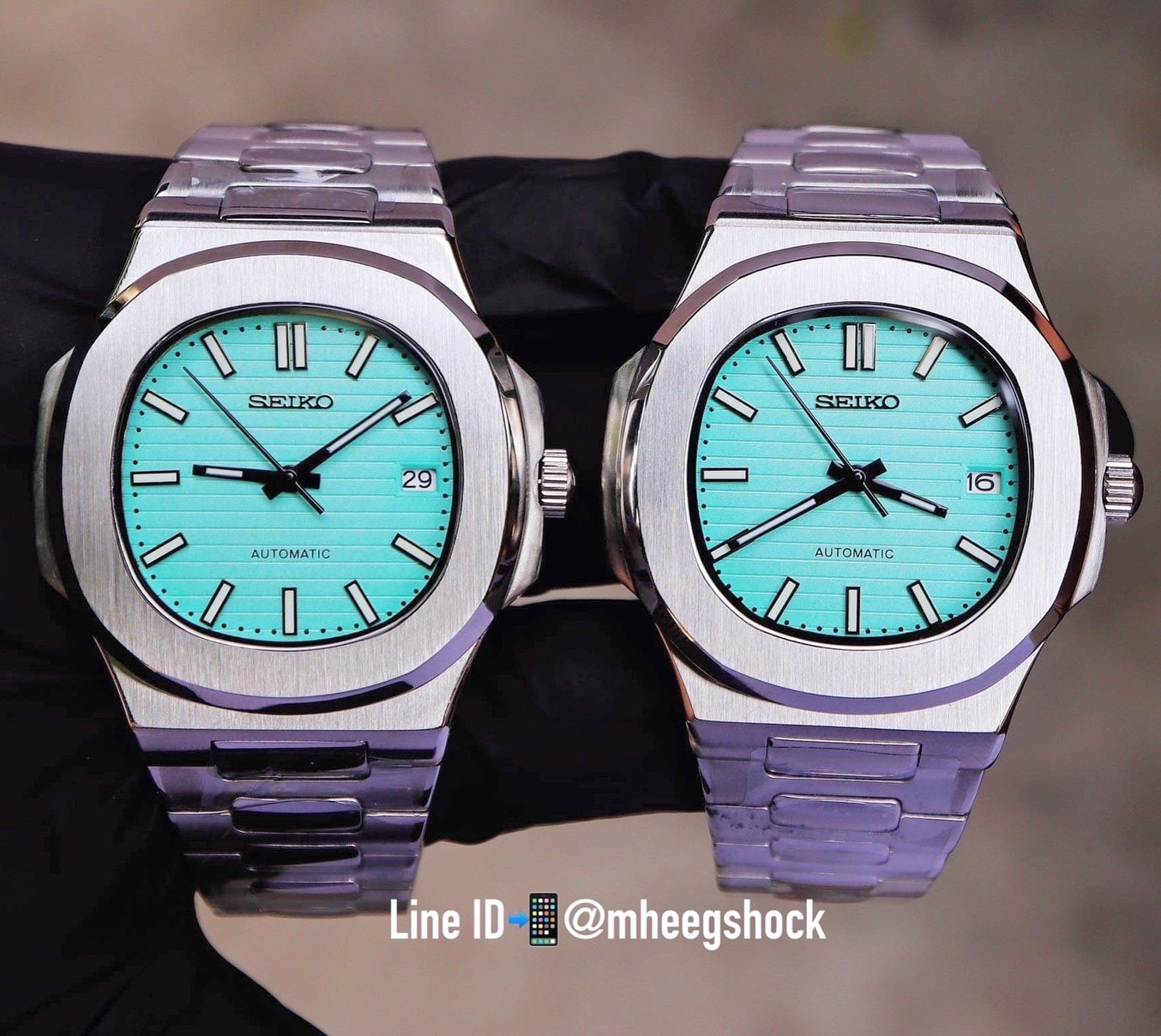 Seiko Modify Nautilus Model Tiffany Blue Dial Special Edition Automatic Sapphire 41mm