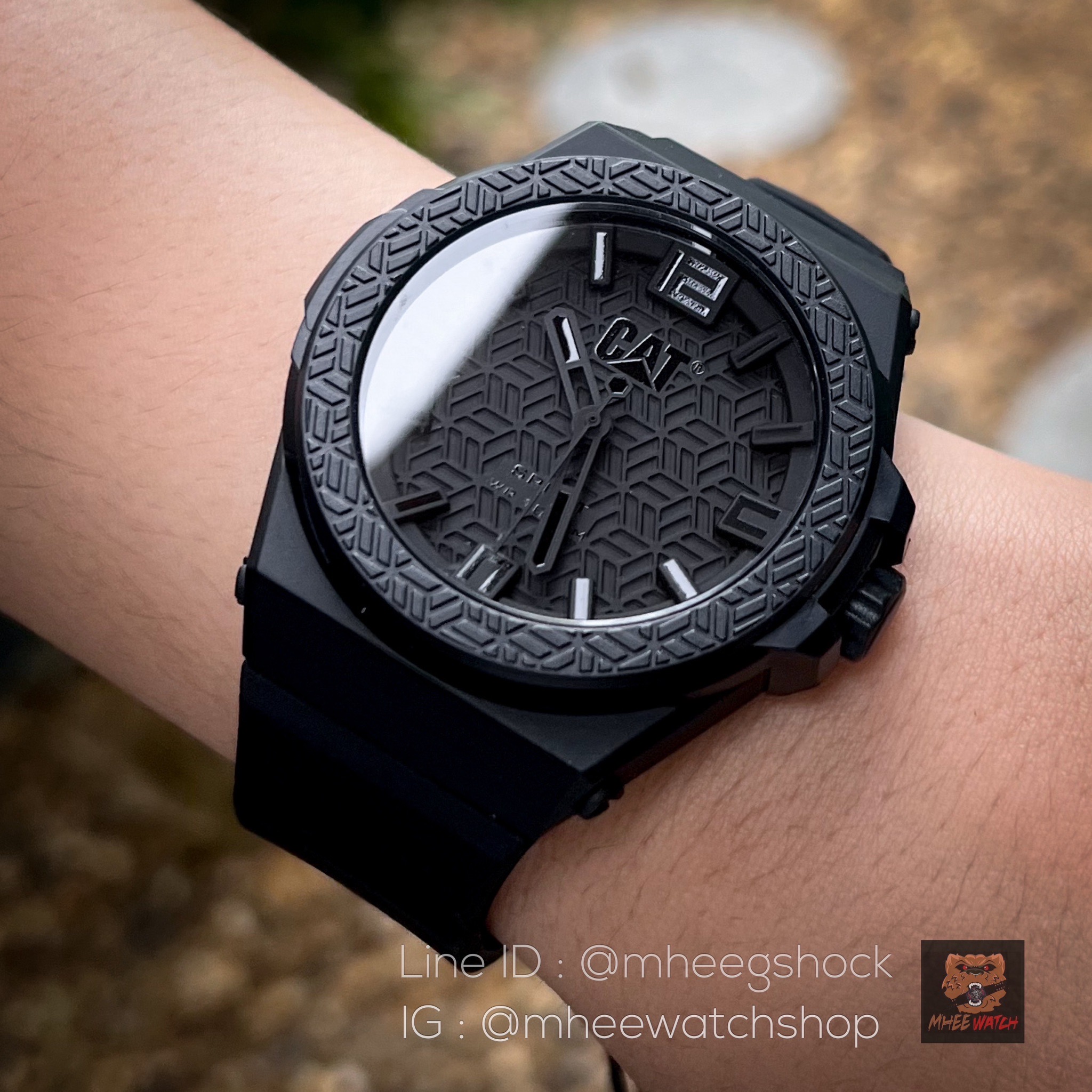 The Black CAT very rare item CATERPILLAR All Black Edition with BOX SET ประกันศูนย์ไทย1ปี