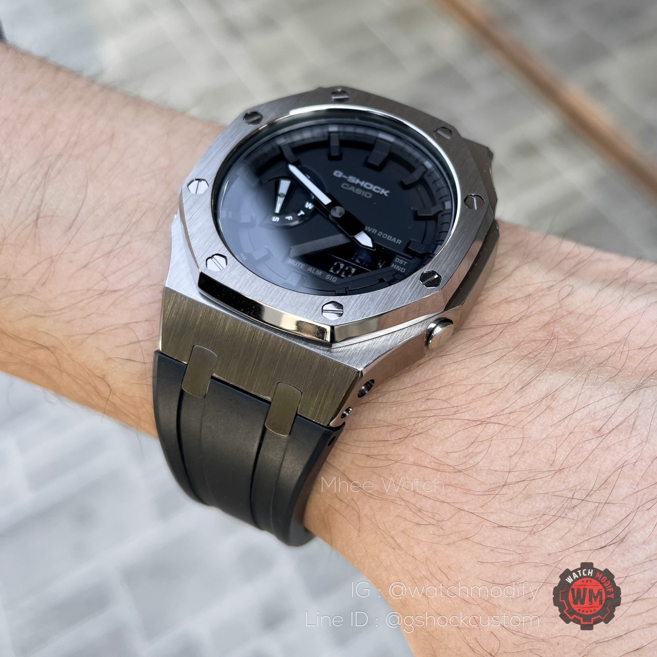 G-Shock Gun Metal AP Style Gen3 (GA-2100SKE) All Black Dial
