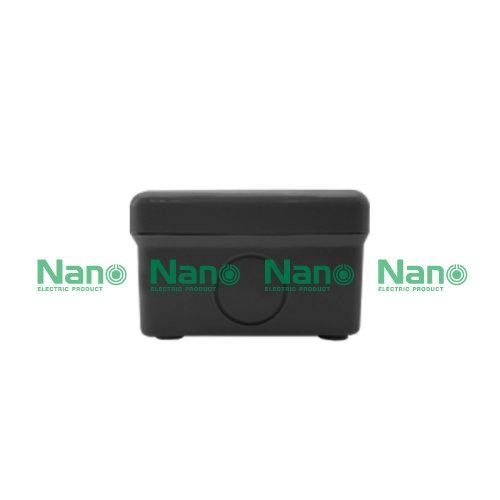 NANO Electric® NANO-201B กล่องกันน้ำพลาสติก ฝาทึบ ขนาด W74.80xH125xD48.50 mm (JUNCTION BOX IP65) สีดำ