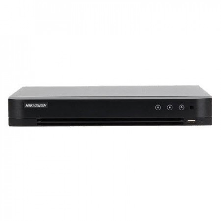 HIKVISION DS-7216HGHI-K1 Turbo HD DVR, 2MP, 16-ch analog, up to 18-ch IP camera input (up to 5 MP), 1080P, 1U, 1 HDD SATA Interface, H.265, Audio via coaxial cable