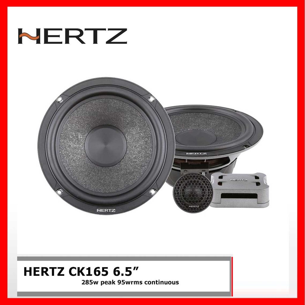 HERTZ CK165 6.5 ลำโพงแยกชิ้นติดรถยนต์ 285w peak 95w rms