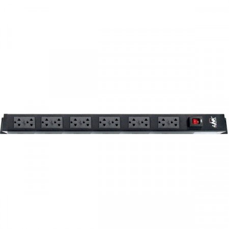Link CH-10312A PDU 12 TIS Outlet w/Cable 3 M. + Lighting Switch w/Guard , 16A, Electronic Circuit Breaker