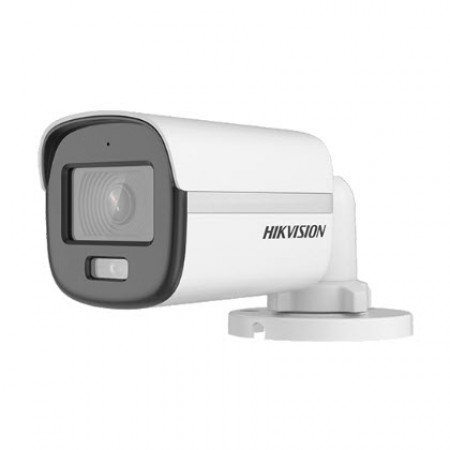 HIKVISION DS-2CE12KF0T-FS Mini Bullet Camera 3K ColorVu, 2.8 mm, 3.6 mm fixed focal lens. 5 MP high performance CMOS, 2960 x 1665 resolution 24/7 color imaging with F1.0 aperture. White Light Range 40M High quality audio, Built-in mic. Water and dust re