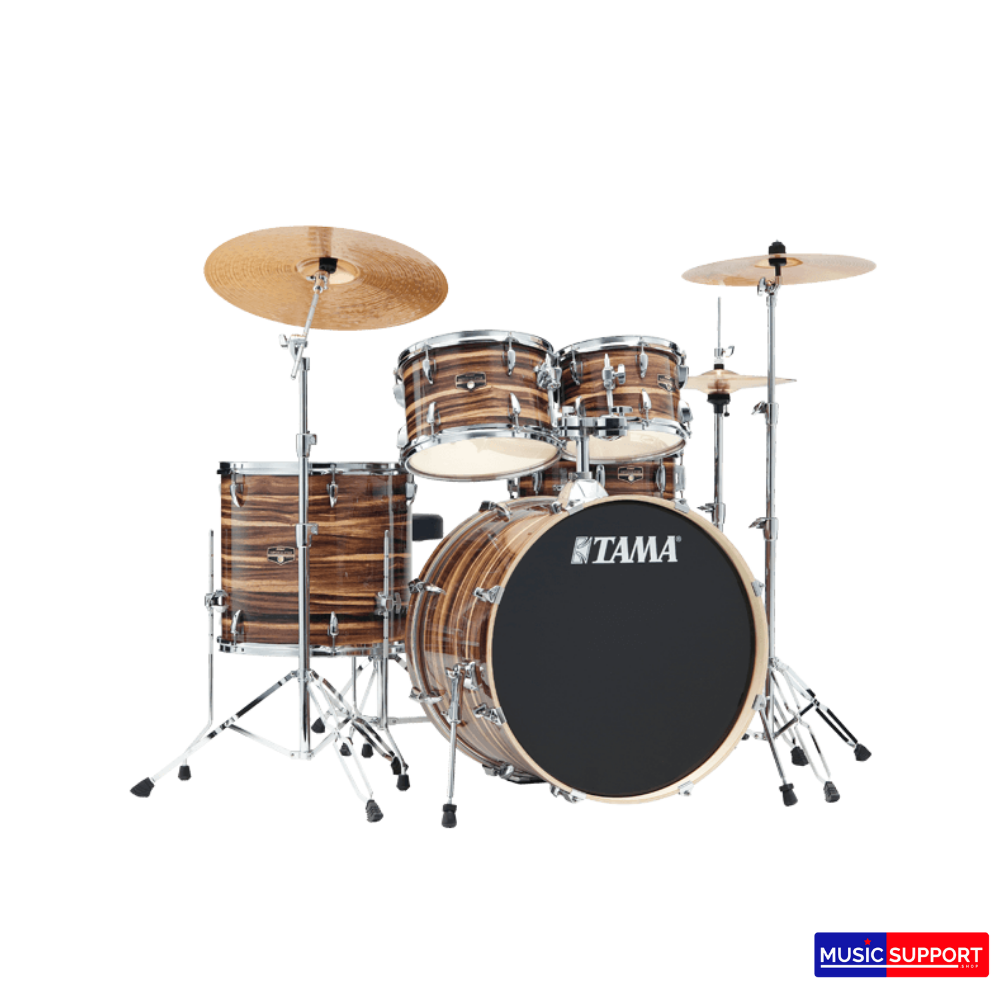 TAMA Imperialstar IE52KH6W Coffee Teak Wrap with Cymbals (Bass Drum 22")