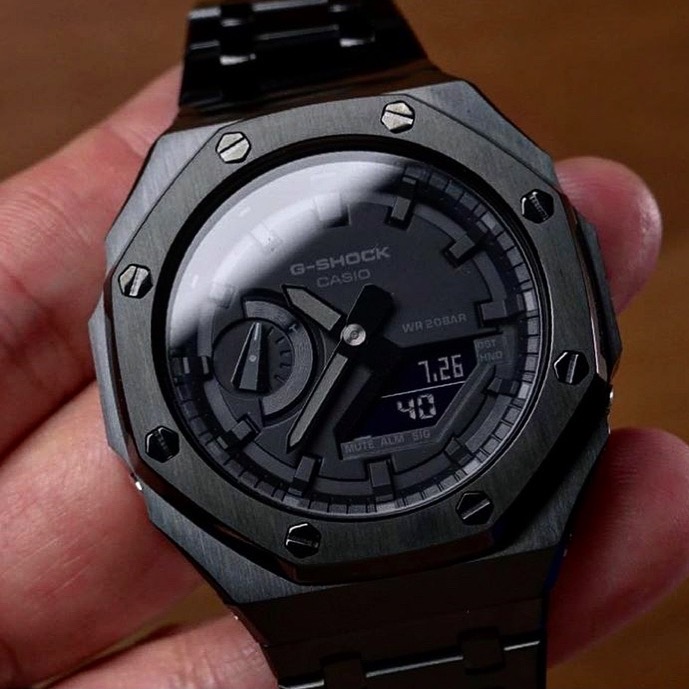 G-Shock All in Black Casioak Gen3 AP Style รุ่น GA-2100-1A1 Steel