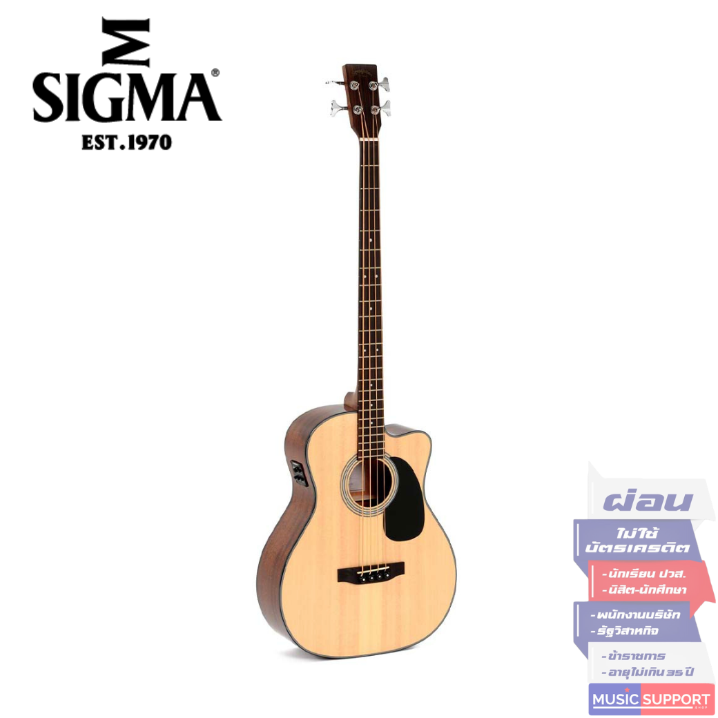 เบสโปร่งไฟฟ้า 4 สาย Sigma BMC-1E + Soft Case