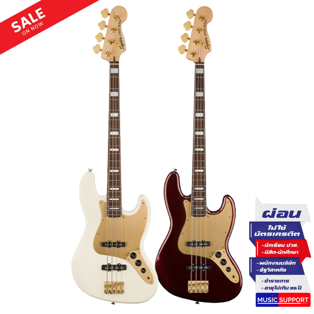 เบสไฟฟ้า Squier 40th Anniversary Jazz Bass Gold Edition