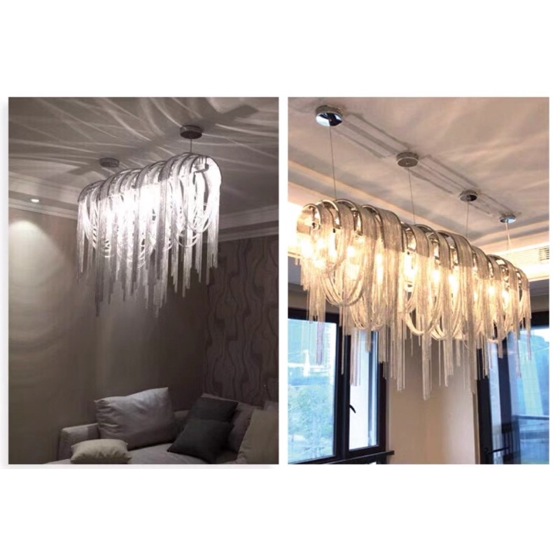 CT119A047 SOTMIA #แชนเดอเรีย CHANDELIER แชนเดอเรียพู่ Tassel chandelier โคมไฟ led โคมไฟโมเดิล โคมไฟระย้าเพดาน