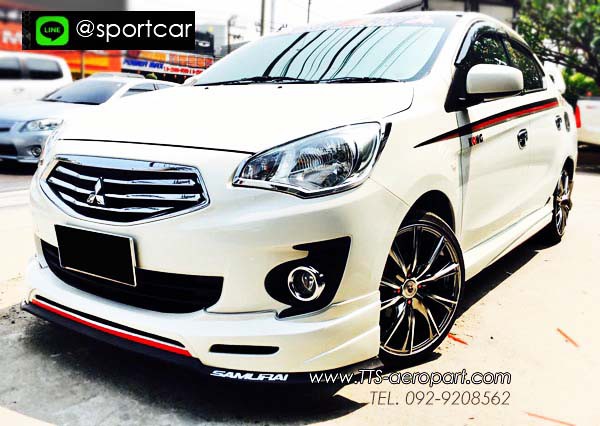 ชุดแต่ง Attrage 2017 2018 2019 ทรง Dreamer - Attrage แต่งสวย Attrage แต่งซิ่ง ชุดแต่งรอบคัน Mitsubishi Attrage สเกิร์ต สปอยเลอร์ ของแต่ง อุปกรณ์แต่งรถ Attrage