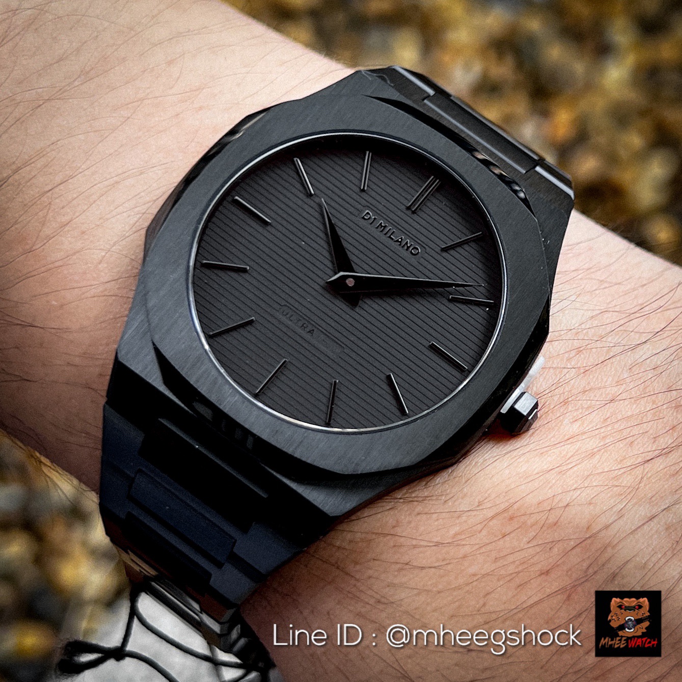 D1 Milano Ultra Thin 40mm All in Black สตีลทั้งเรือน