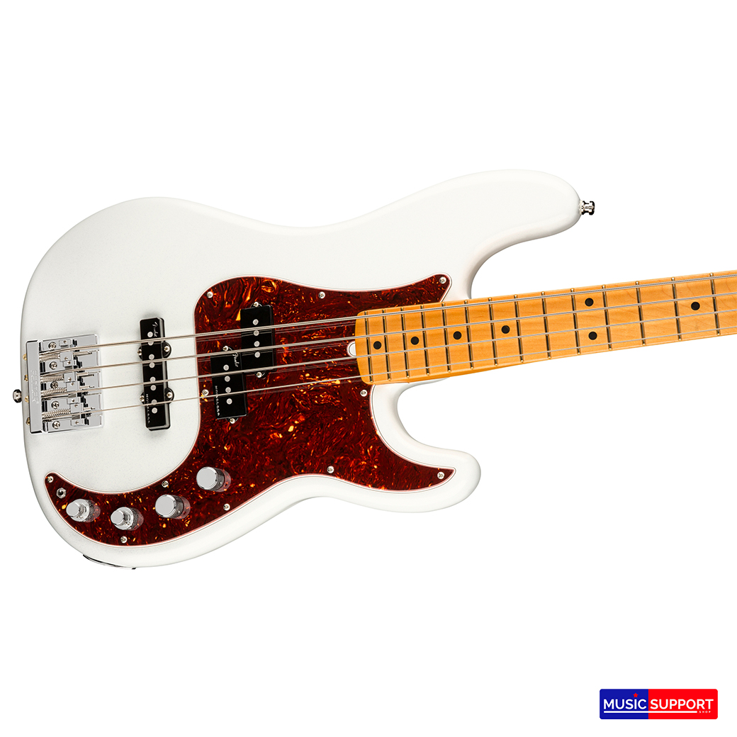 เบสไฟฟ้า Fender American Ultra Precision Bass®MN Arctic Pearl
