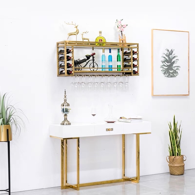 CT092D061 MIRIKITEKI #บาร์แขวนแก้วไวน์ บาร์แก้วติดผนัง บาร์แขวนแก้ว สไตล์ Modern Luxury ชั้นแขวนแก้วไวน์หรู