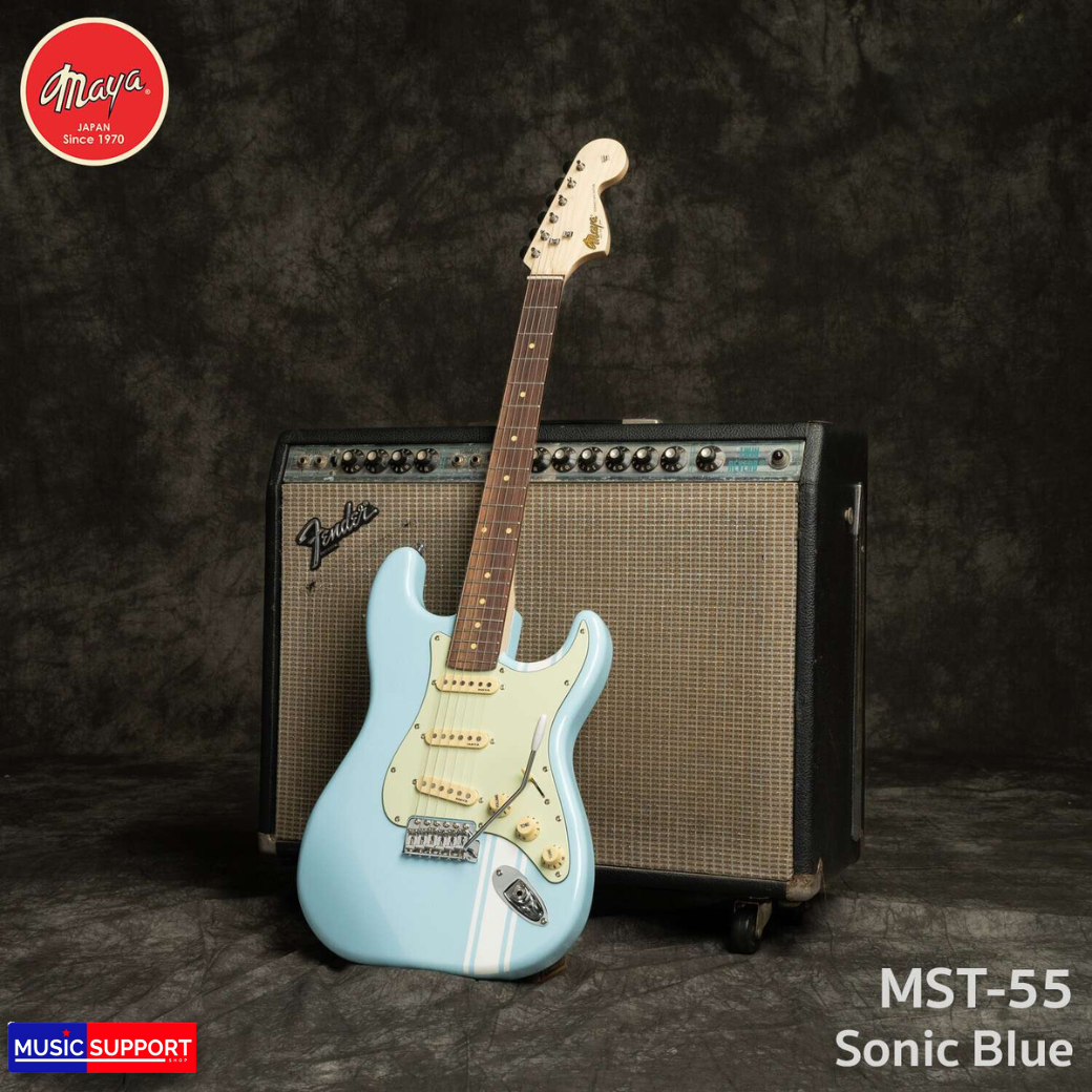 Maya MST-55 New Model 2023 edition. กีตาร์ไฟฟ้า ทรง Strat (SSS)