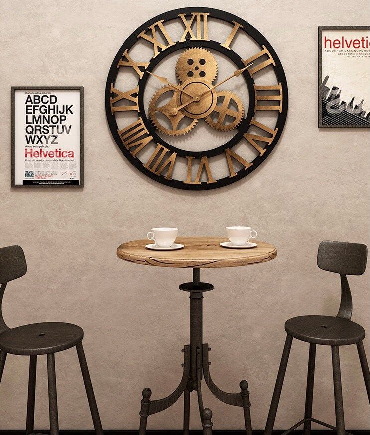 C1038C012 INTERY นาฬิกาติดผนัง นาฬิกาแขวน นาฬิกา ของตกแต่งผนัง นาฬิกาสุดหรูสไตล์วินเทจ ตกแต่งผนังบ้านให้น่ามองยิ่งขึ้น