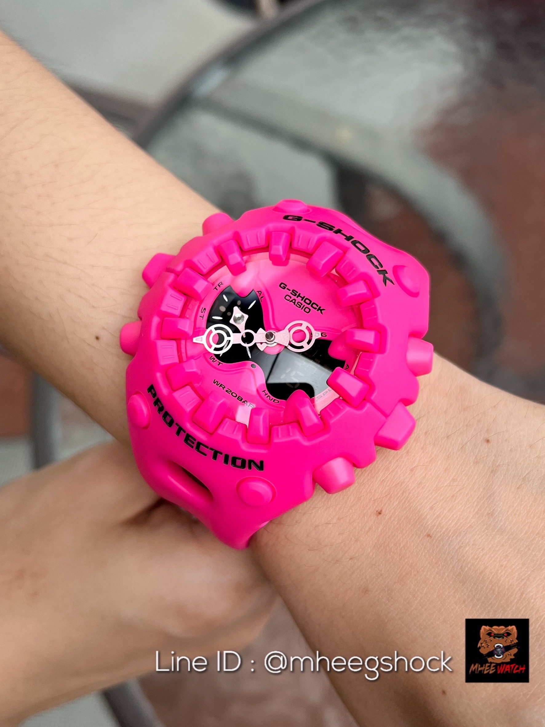 G-SHOCK Limited Pink Virus Y3K GA-V01-4Aพร้อมModel Big Package